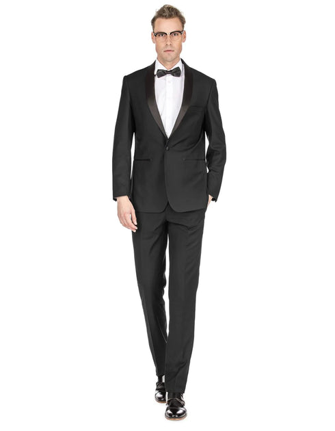 Mens Prom Tuxedo Suit Black Prom Suit - AlbertoNardoniStore