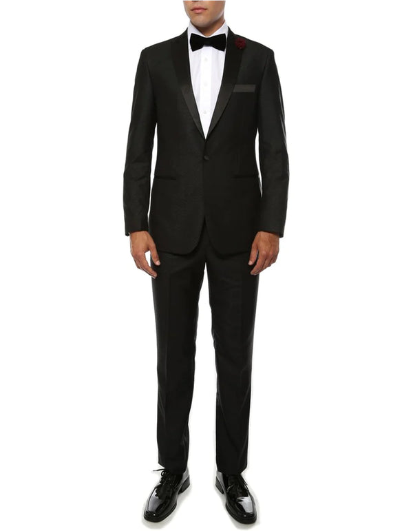 Mens Prom Tuxedo Suit Black Prom Suit - AlbertoNardoniStore