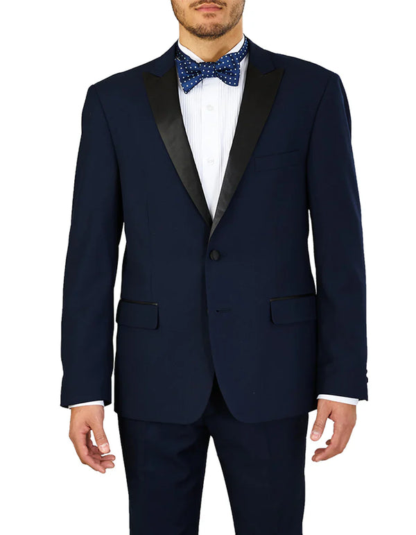 Mens Prom Tuxedo Suit Blue Paisley Prom Suit - AlbertoNardoniStore