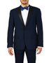 Mens Prom Tuxedo Suit Blue Paisley Prom Suit - AlbertoNardoniStore