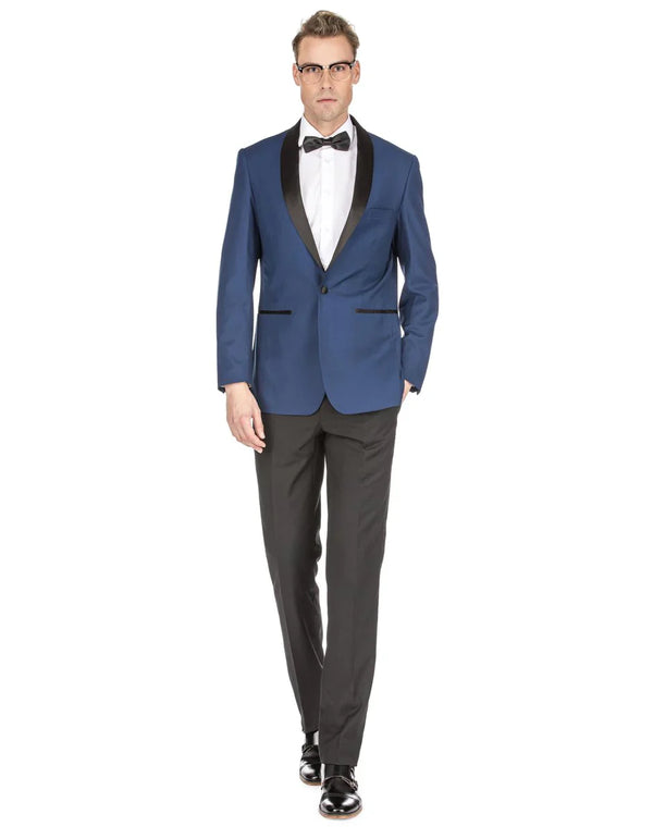 Mens Prom Tuxedo Suit Blue Prom Suit - AlbertoNardoniStore