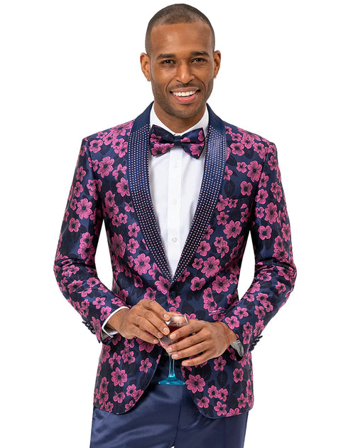 Mens Prom Tuxedo Suit Magenta Prom Suit - AlbertoNardoniStore