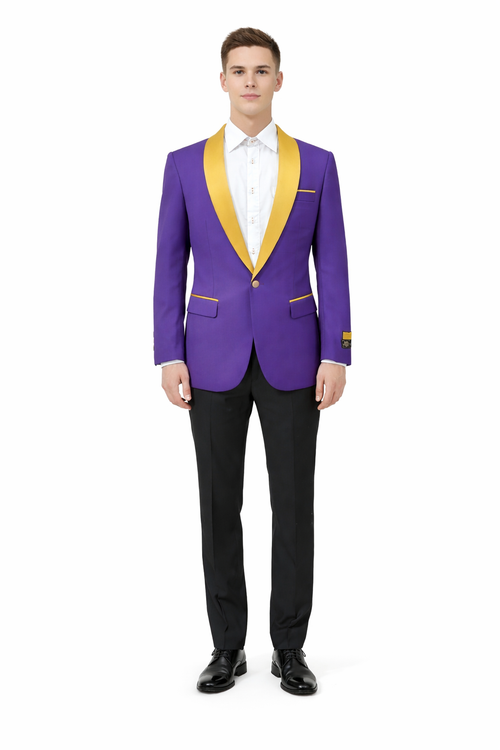 Purple And Gold Suit