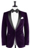 Mens Purple Velvet Blazer