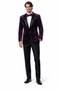 Men’s Designer Purple Velvet Studded Tuxedo Jacket – Formal Prom and Wedding Wear