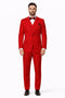 Mens 2 Button Modern Fit 3-Piece Suit in Red – Vested Formal Suit