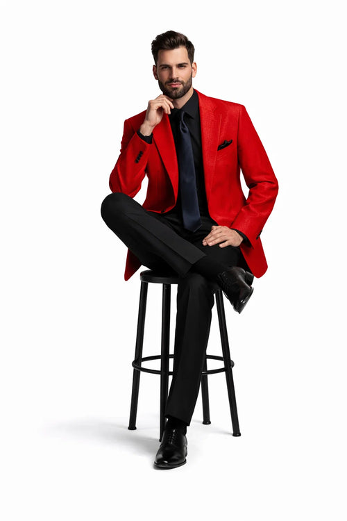 Mens Robert De Niro Casino Movie Blazer Red