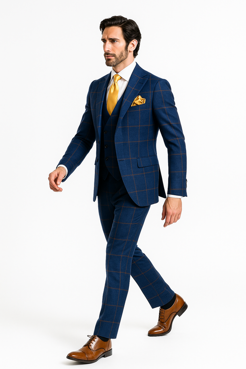Rossi Man Max RM1840 â€“ Slim Fit 3-Piece Formal Suit for Men