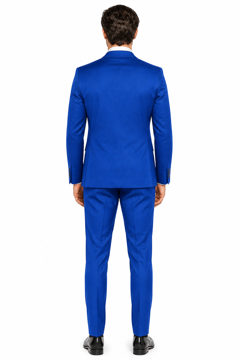 Men's Royal Blue Double Breasted Suits Dress Suits for Men Jacket & Pants