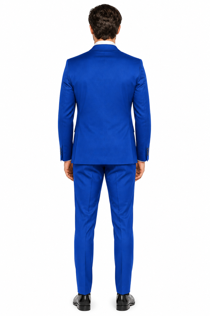 Men's Royal Blue Double Breasted Suits Dress Suits for Men Jacket & Pants