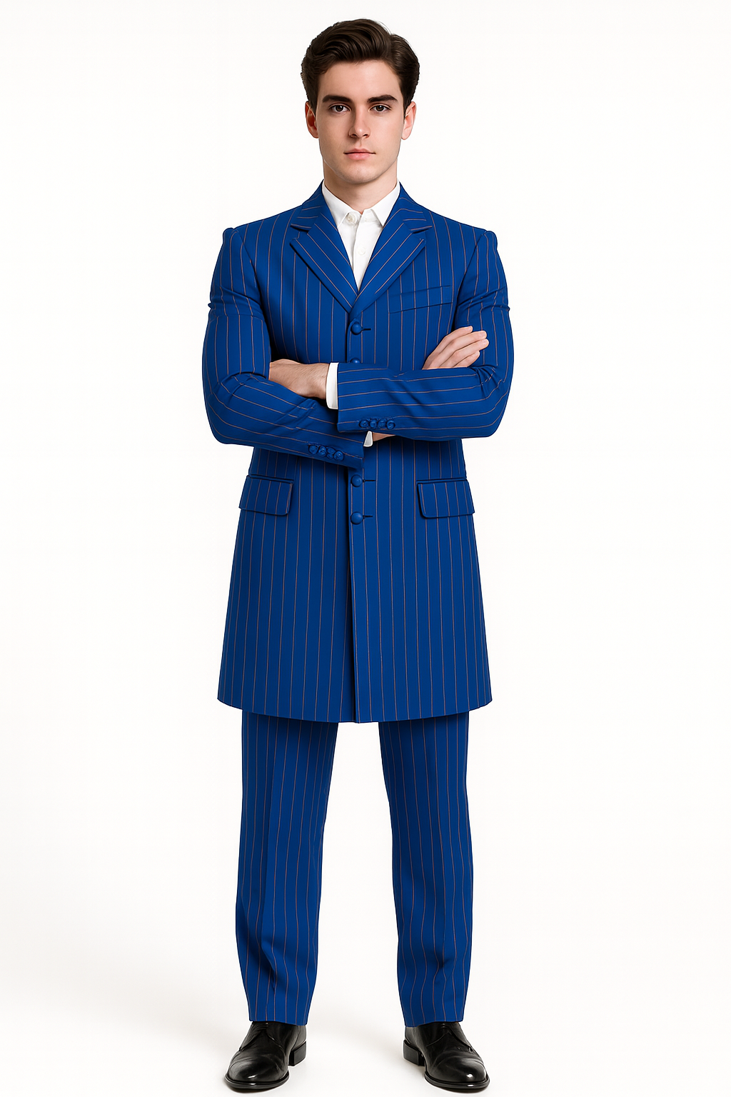 Royal Blue Groomsmen Zoot Suits