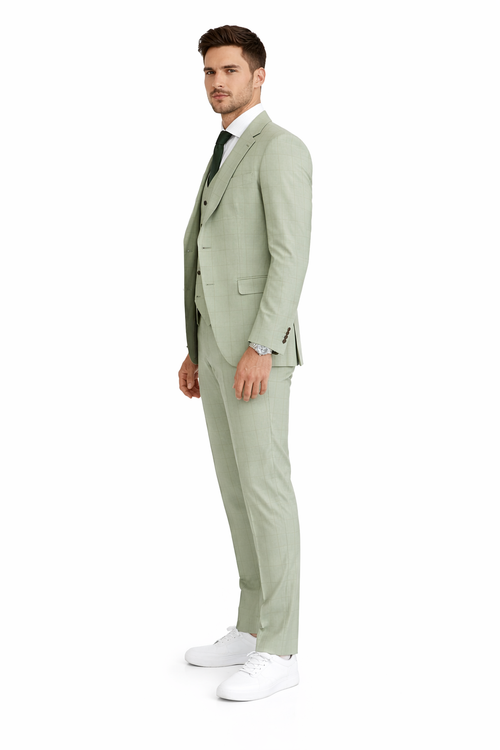 Mens Sage Green Suit