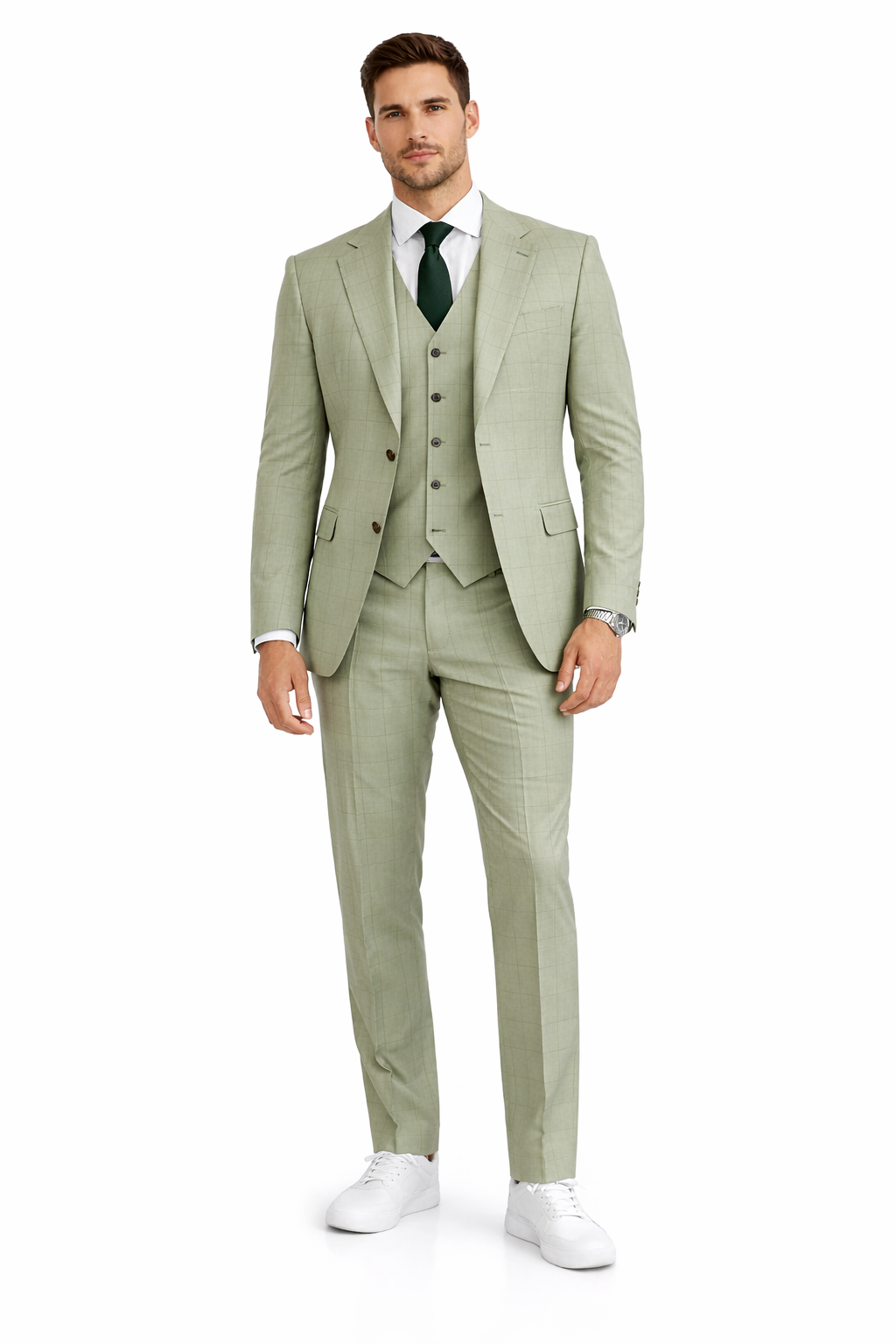 Mens Sage Green Suit