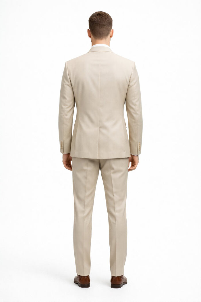 Effetti Suit Designer - 2 button Notch Lapel slim fit EF2N+V-8129 SAND