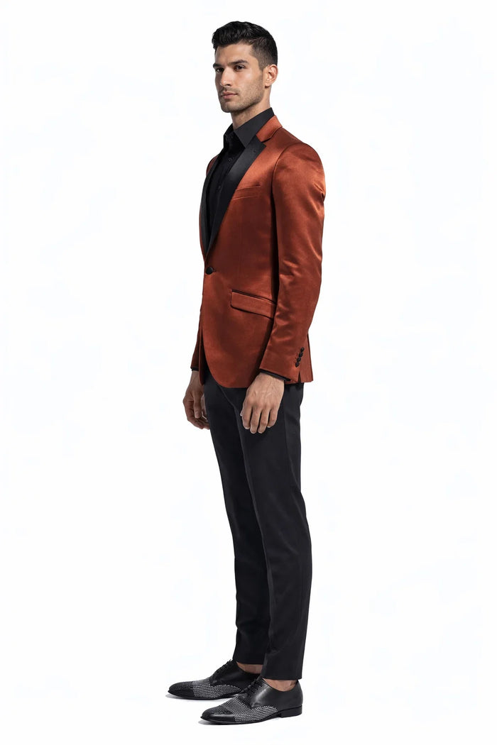 Mens Satin Dinner Jacket - Mens Evening jackets  - Tuxedo Dinner Jacket
