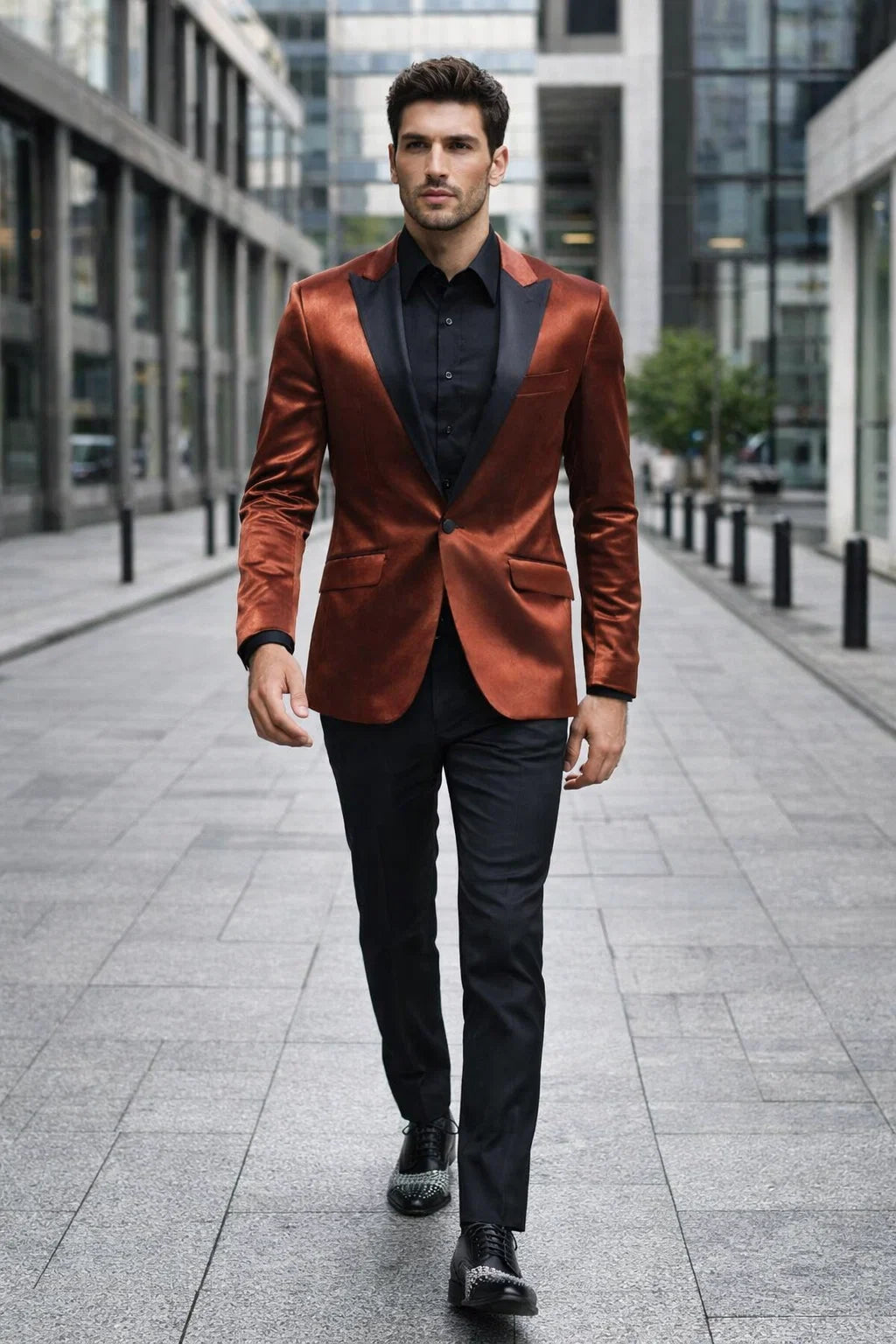 Mens Satin Dinner Jacket - Mens Evening jackets  - Tuxedo Dinner Jacket