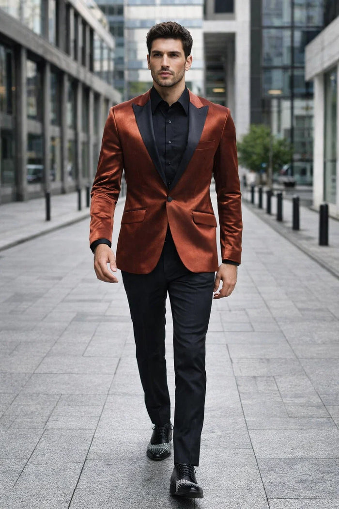 Mens Satin Dinner Jacket - Mens Evening jackets  - Tuxedo Dinner Jacket
