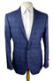 Mens 56 Long  Sport Coat Blue Color Sport Coat