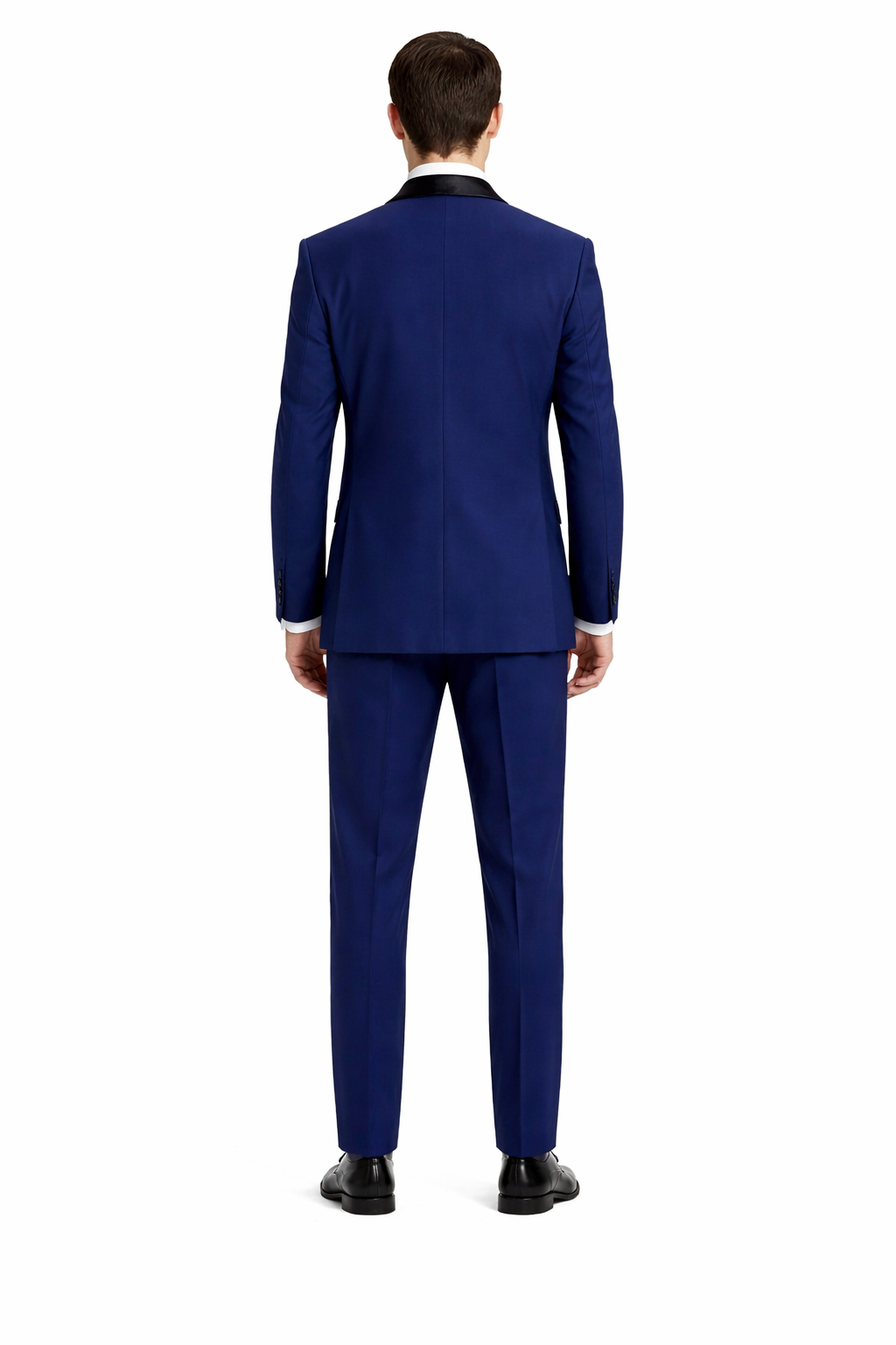 Men’s Stacy Adams Designer Suit – Vested One-Button Shawl Lapel in Indigo Blue