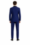 Men’s Stacy Adams Designer Suit – Vested One-Button Shawl Lapel in Indigo Blue