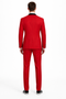 Mens Stacy Adams Suit - Stacy Adams Suit Men's Designer Red Tuxedo with Vested One Button Shawl Lapel