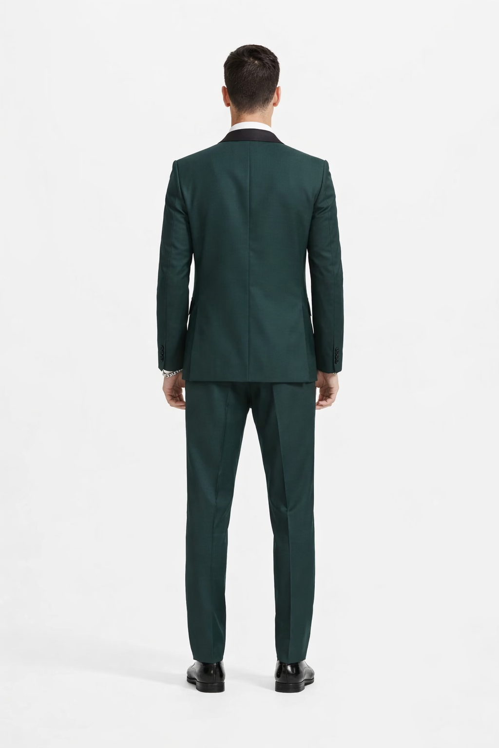 Mens Stacy Adams Suit - Stacy Adams Suit Men's Designer Tuxedo - Vested One Button Shawl Lapel in Hunter Green