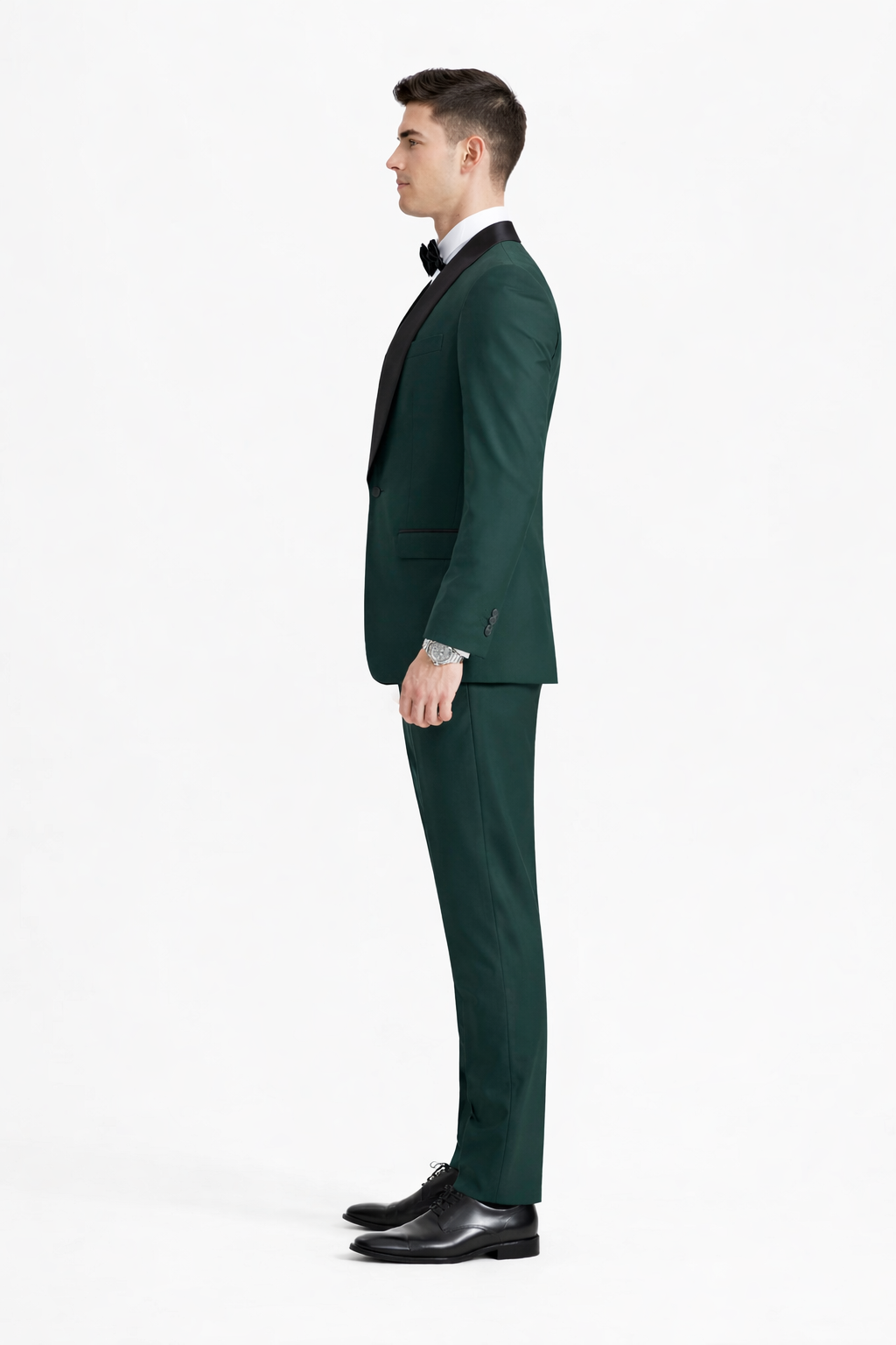 Mens Stacy Adams Suit - Stacy Adams Suit Men's Designer Tuxedo - Vested One Button Shawl Lapel in Hunter Green