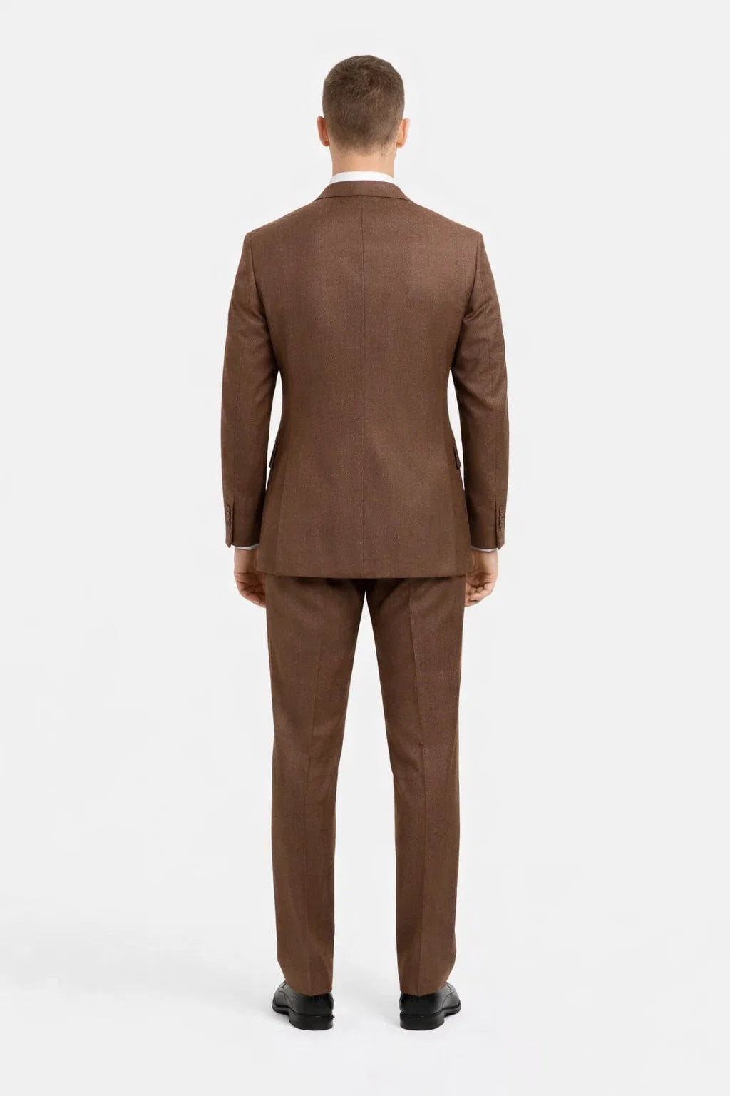 Mens Stacy Adams Suit - Stacy Adams Suit Men's Sharkskin Suit - Two Button Vested in Cognac