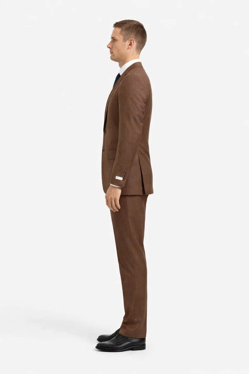 Mens Stacy Adams Suit - Stacy Adams Suit Men's Sharkskin Suit - Two Button Vested in Cognac