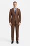 Mens Stacy Adams Suit - Stacy Adams Suit Men's Sharkskin Suit - Two Button Vested in Cognac