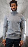 Mens Sweater Grey - Wool And Cashmere Fabric - AlbertoNardoniStore