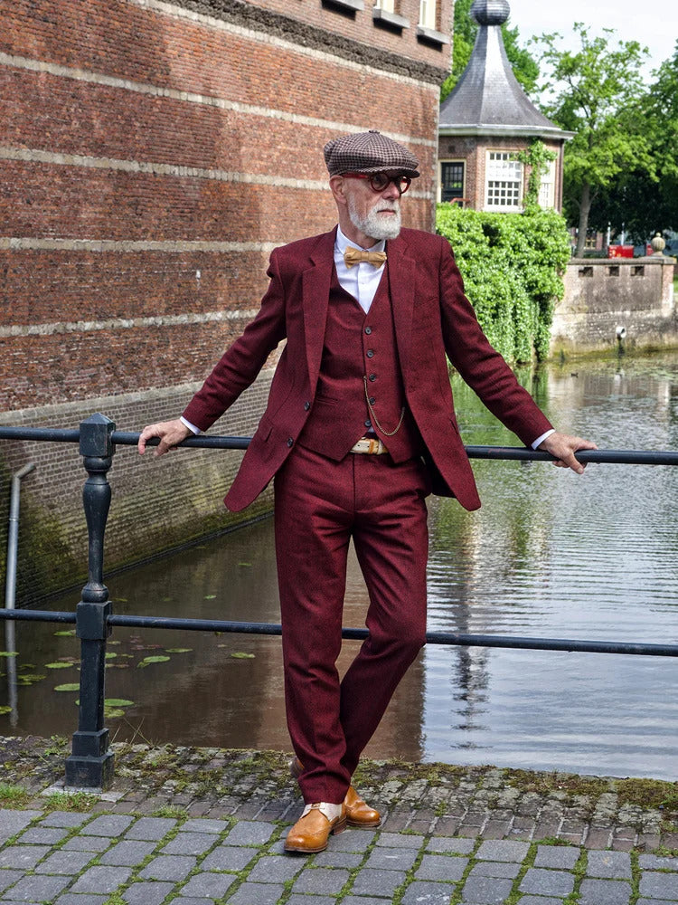 Mens Tailored Suit | 3-piece Suit | Red Barleycorn | Scudboat | Peaky Blinders