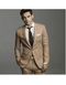 Mens Tan Linen Suit - AlbertoNardoniStore