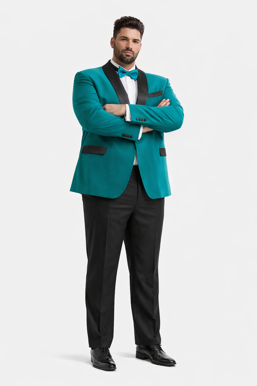 Mens Turquoise Blazer - Turquoise Suit Jacket