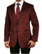 Wholesale Mens Jackets - Wholesale Blazer - Burgundy Two Button  Velvet Blazer