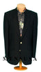 Wholesale Mens Jackets - Wholesale Blazer - 2 Button Texture Black Blazer