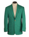 Green Color Blazer Men's Two Buttons Single Breasted Dacron Blend Wrinkle Resistant Green Blazer