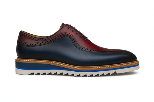 Two-Tone Burnished Brogue Oxford