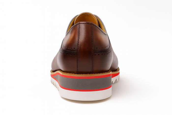 Carrucci Stylish Two-Tone Brogue Oxford