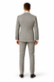 Mens Urban Suits - 100% Wool Suit - Single Button Double Breasted Vest Pleated Pants