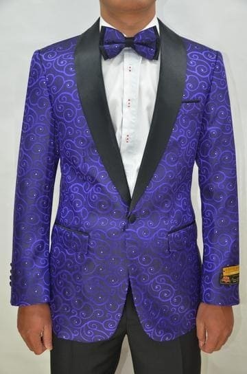 Mens Vegas Purple Tuxedo