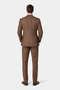 Mens Vested Great Gatsby Tweed Herringbone Tobey Maguire Suit in Light Brown