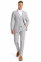 Mens Vested Summer Seersucker Suit in Black Pinstripe