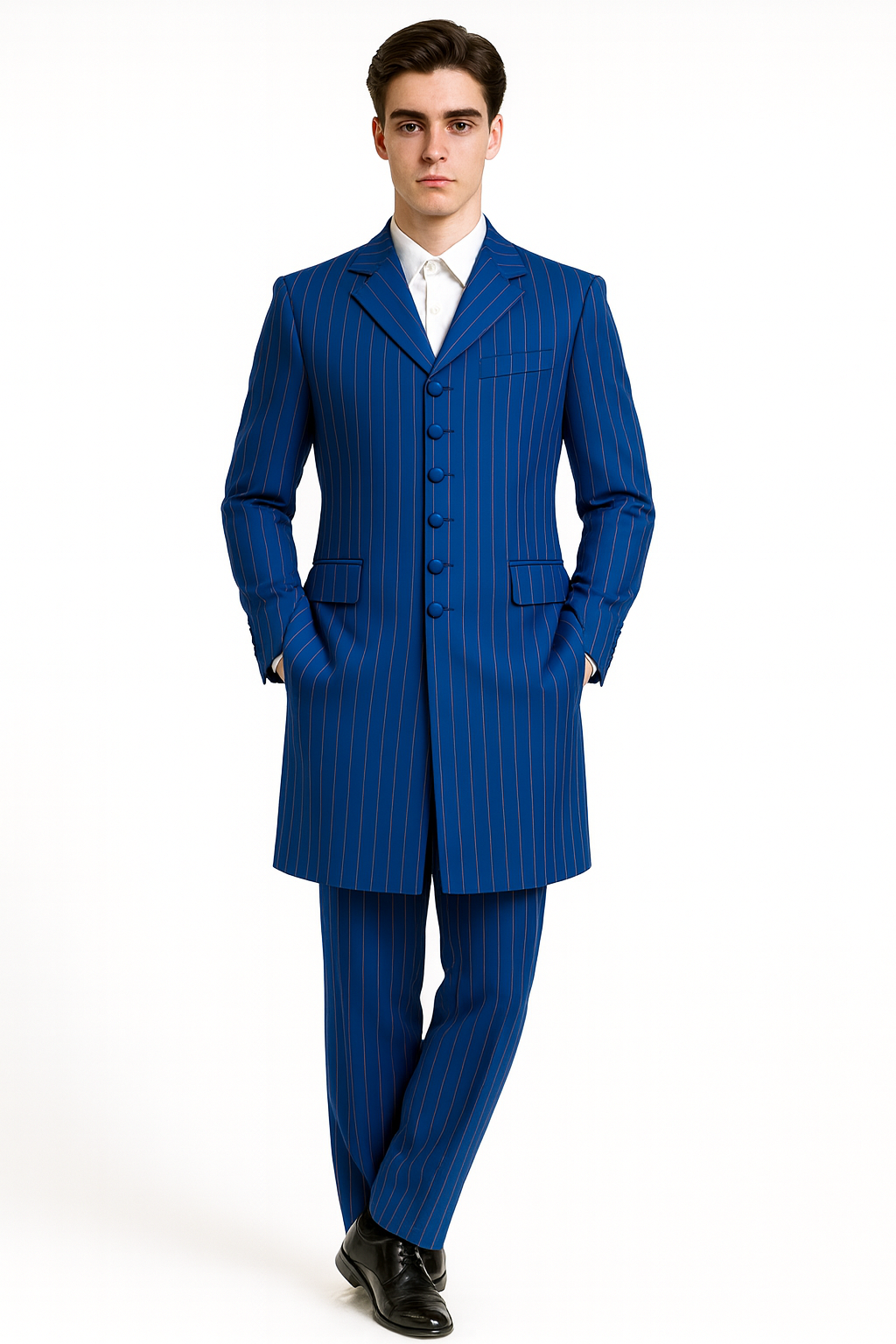 Royal Blue Groomsmen Zoot Suits