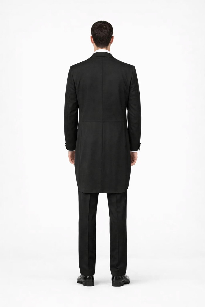 Mens Classic Western Cowboy Tail Tuxedo in Black