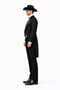 Mens Western Cowboy Tail Tuxedo in Black