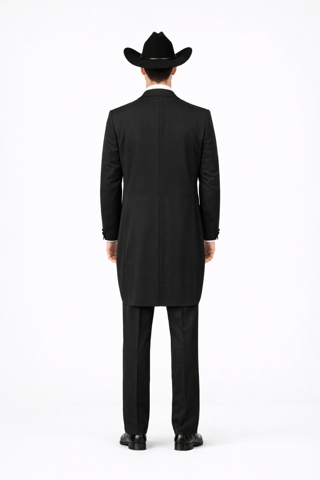 Mens Western Cowboy Tail Tuxedo in Black