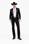 Mens Western Cowboy Tail Tuxedo in Black
