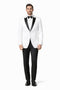 Mens Designer Franklin Wedding - Prom Tuxedo in White
