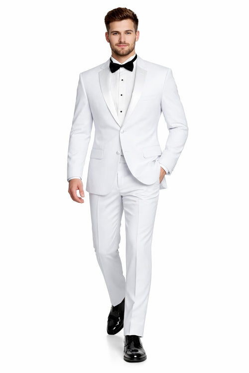 White Prom Suit - White Prom Tuxedo  - White Suit